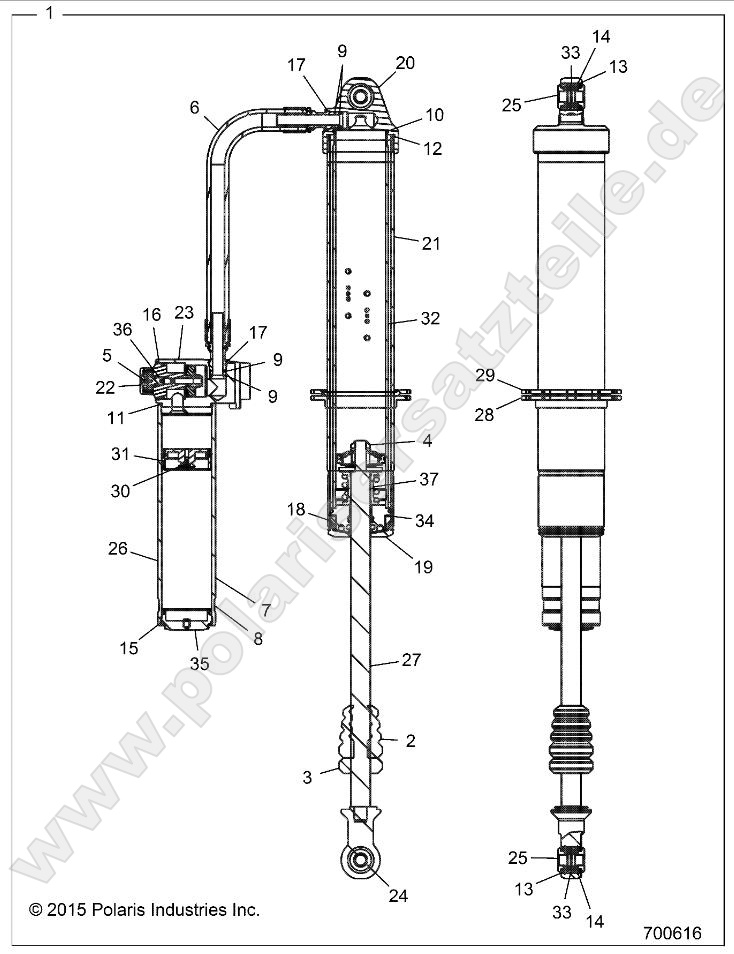 SUSPENSION, REAR SHOCK SUSPENSION, REAR SHOCK