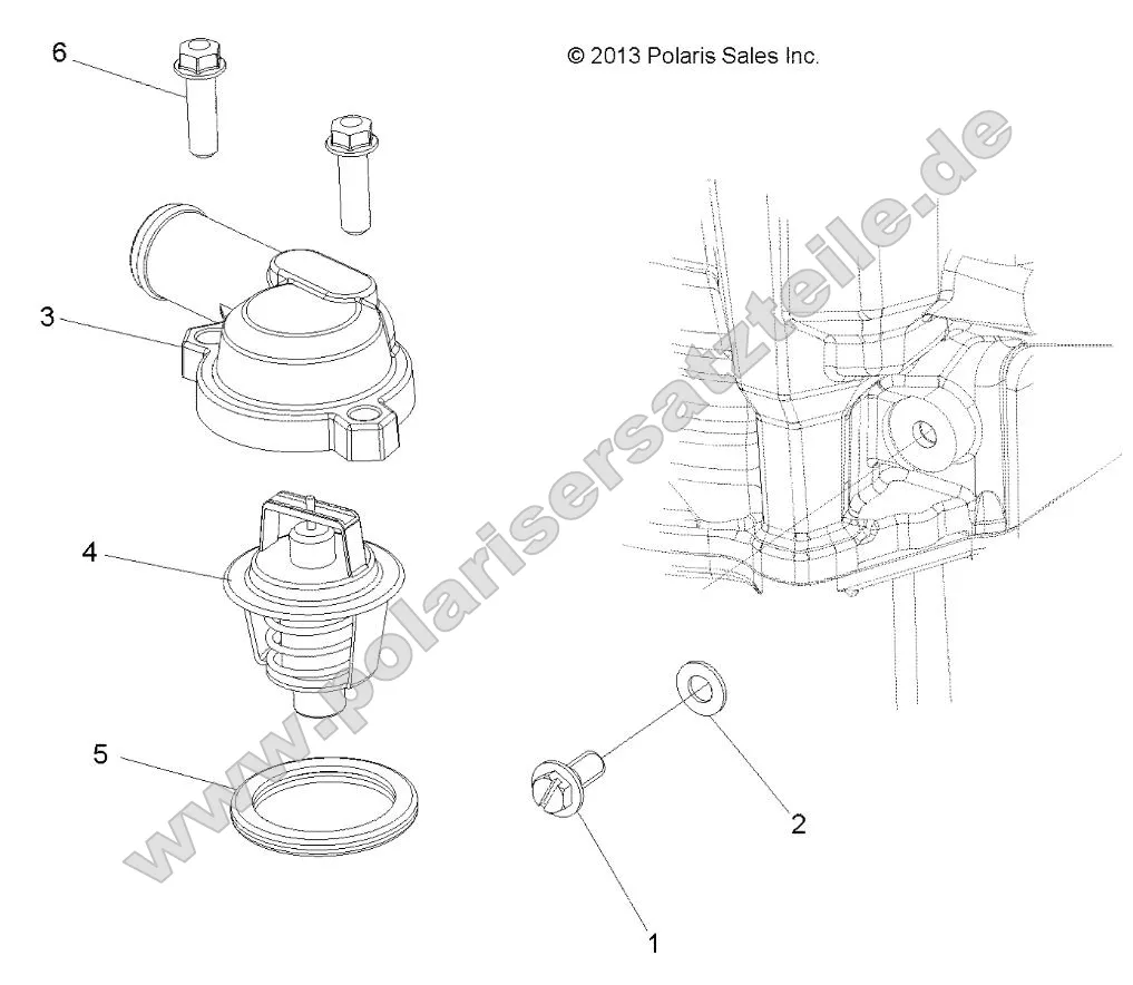 Engine, Thermostat and Cover