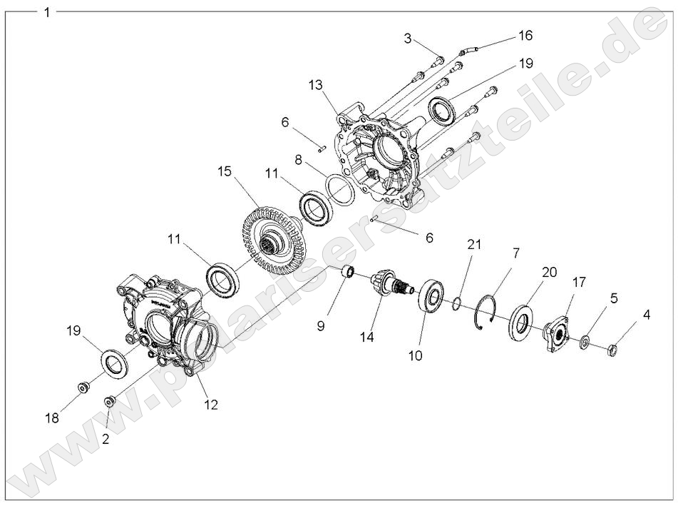DRIVE TRAIN, REAR GEARCASE INTERNALS DRIVE TRAIN, REAR GEARCASE INTERNALS