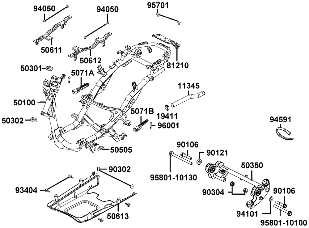 Rahmen &amp; Motorhalter