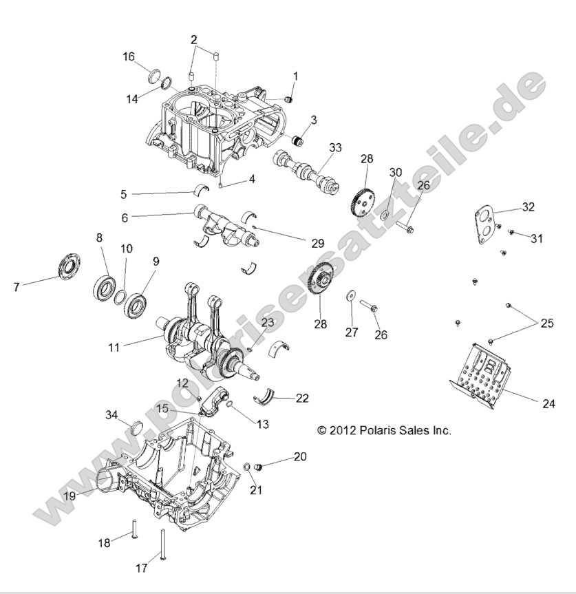 ENGINE, CRANKCASE and CRANKSHAFT ENGINE, CRANKCASE and CRANKSHAFT