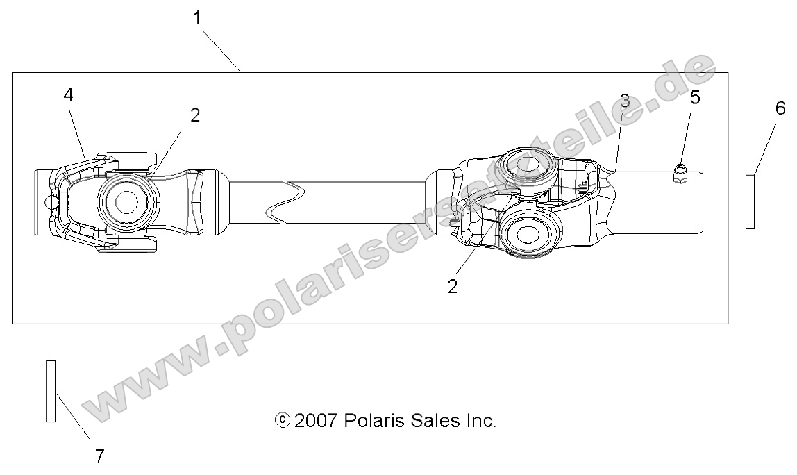 Drive Train, Front Prop Shaft Drive Train, Front Prop Shaft