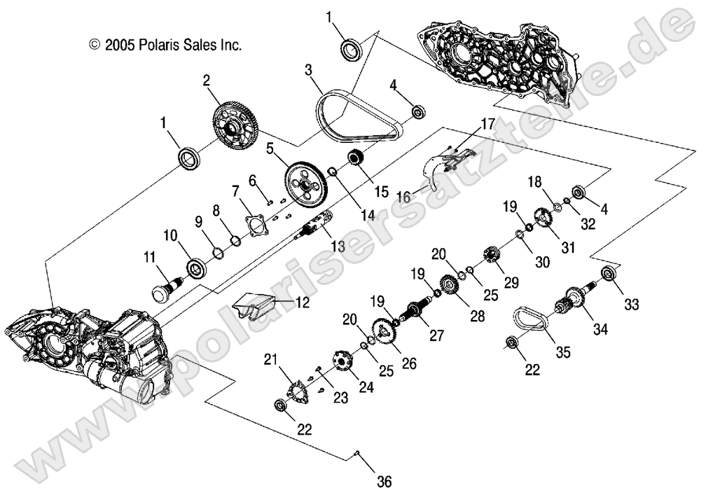 GEARCASE, INTERNAL
