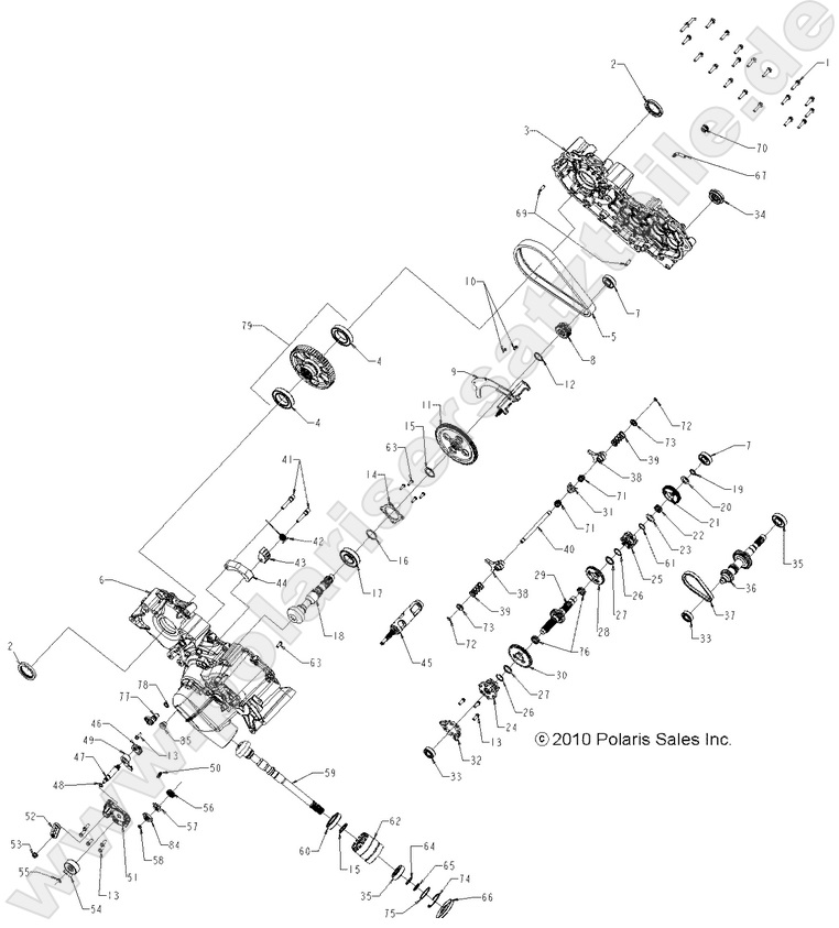 DRIVE TRAIN, MAIN GEARCASE