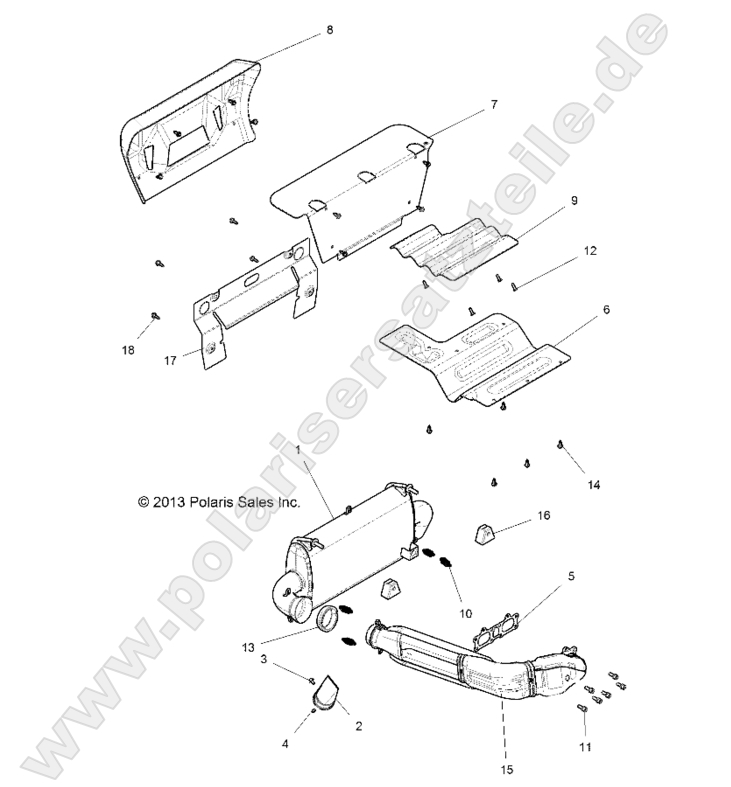 ENGINE, EXHAUST SYSTEM ENGINE, EXHAUST SYSTEM