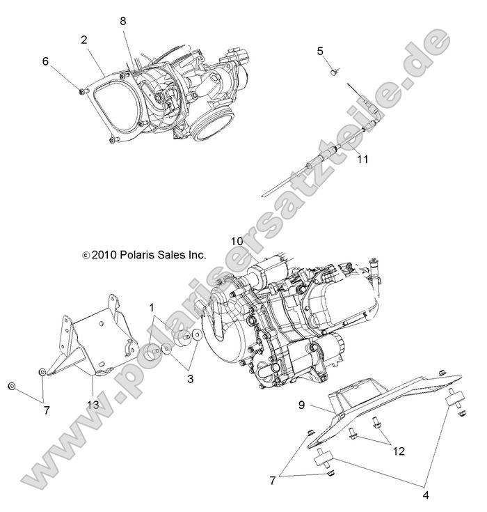 Engine, Mounting
