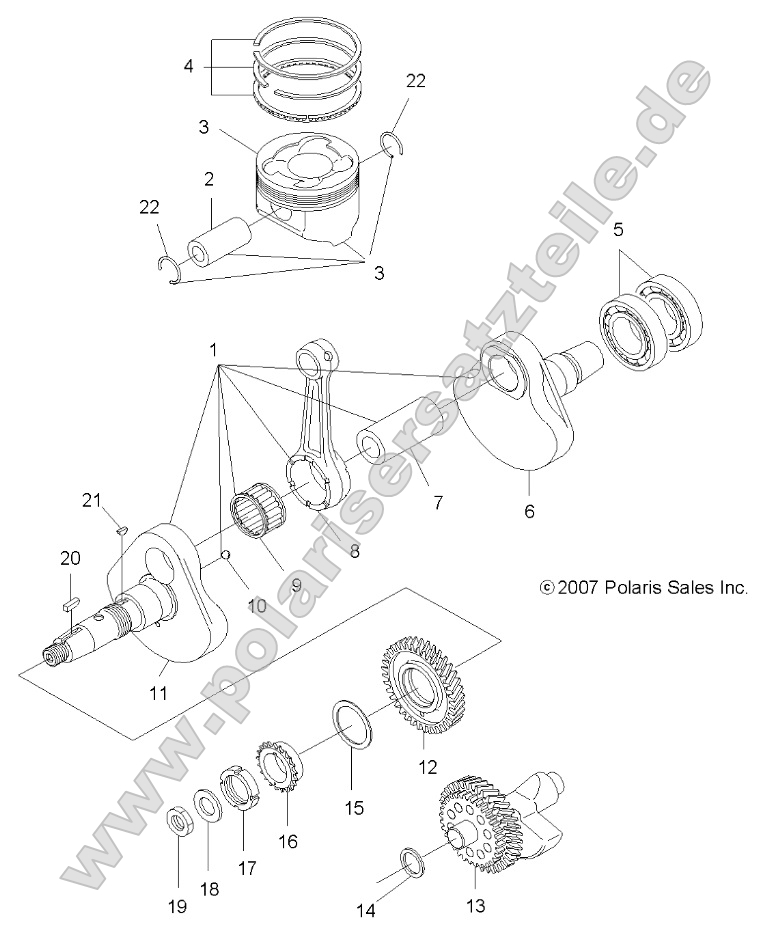 Engine, Crankshaft and Piston Engine, Crankshaft and Piston