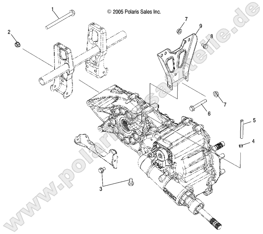 DRIVE TRAIN, MAIN GEARCASE MOUNTING DRIVE TRAIN, MAIN GEARCASE MOUNTING