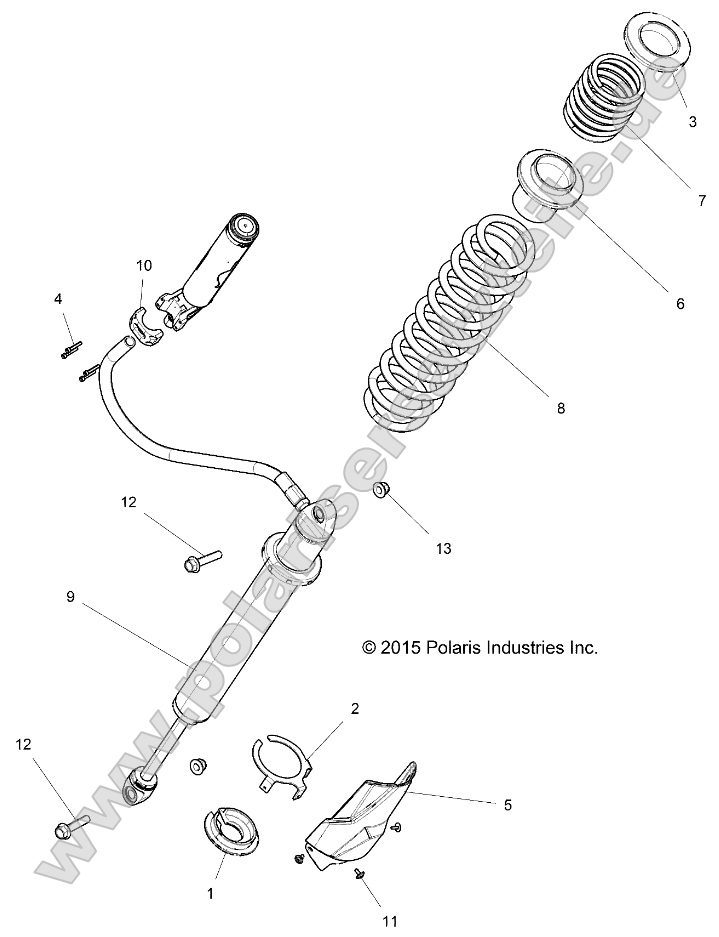 Suspension, Rear Shock Mounting Suspension, Rear Shock Mounting