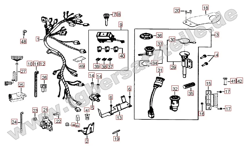 Kabelbaum - Schlosssatz