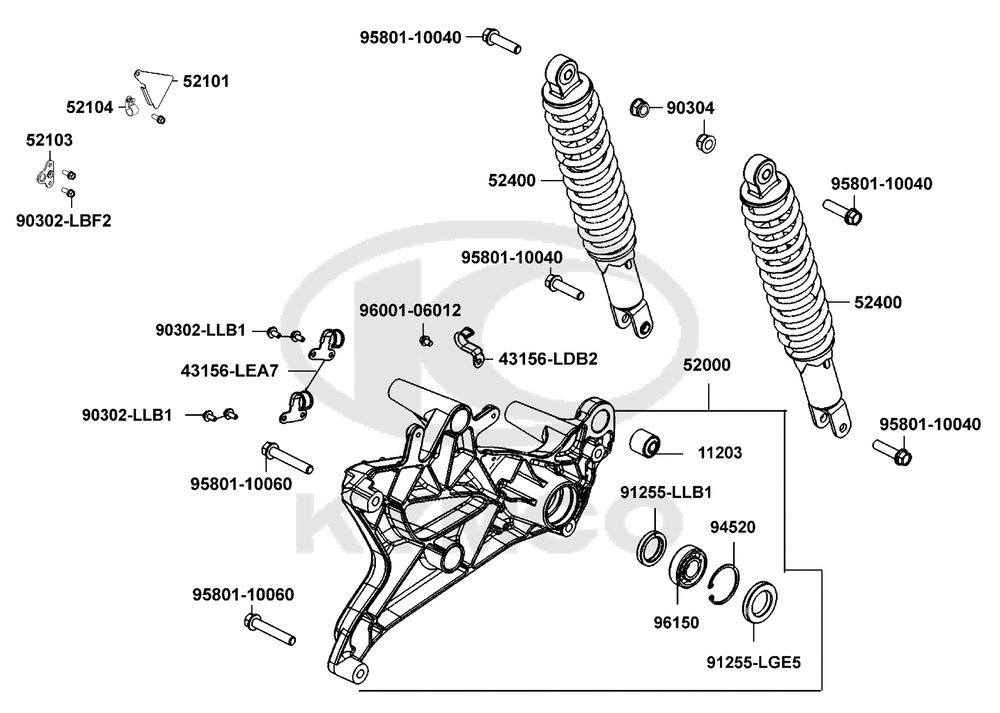 Stoßdämpfer hinten & Schwingarm Stoßdämpfer hinten & Schwingarm