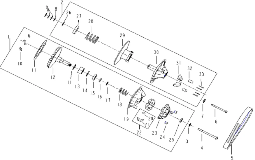 Kupplung, CVT-Getriebe