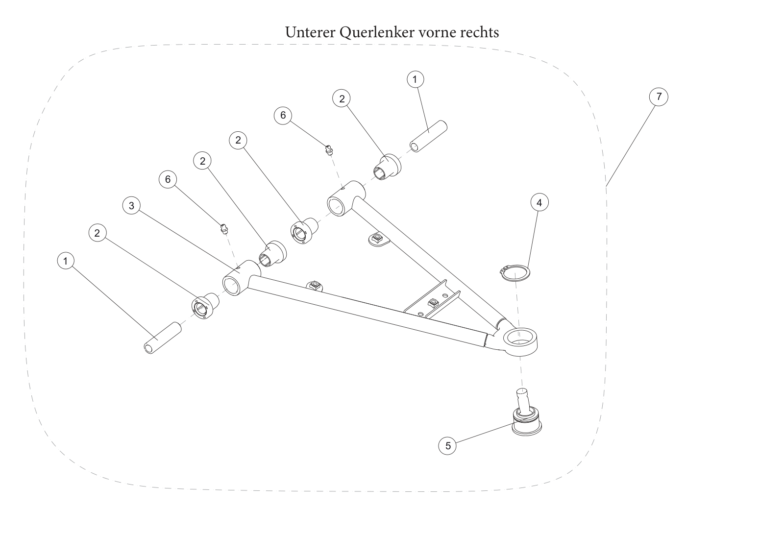 Unterer Querlenker vorne rechts