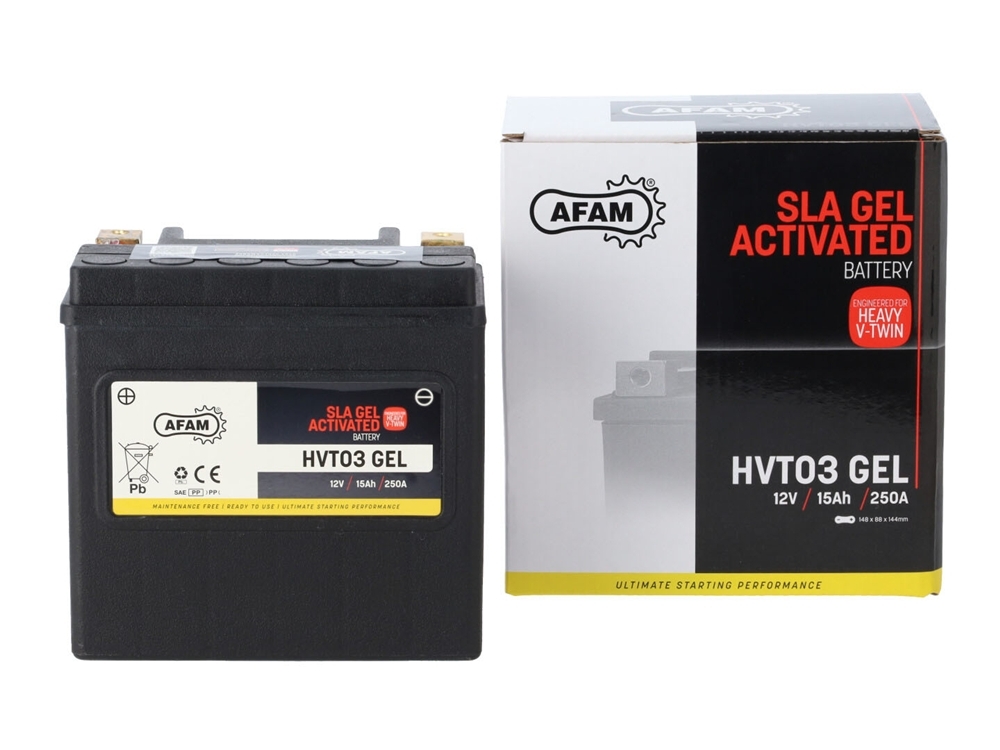 AFAM HVT 03 GEL SLA Batterie 12V 15AH 250A - Einbaufertig (65958-04 YTX14L-BS HVT03) AFAM HVT 03 GEL SLA Batterie 12V 15AH 250A - Einbaufertig (65958-04 YTX14L-BS HVT03)