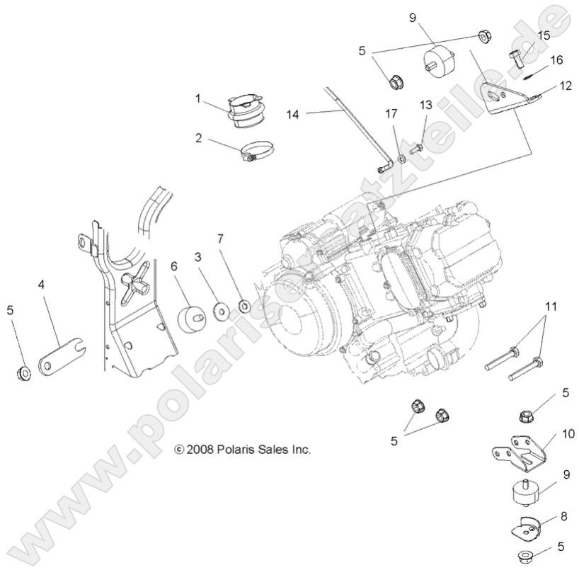 ENGINE, MOUNTING ENGINE, MOUNTING