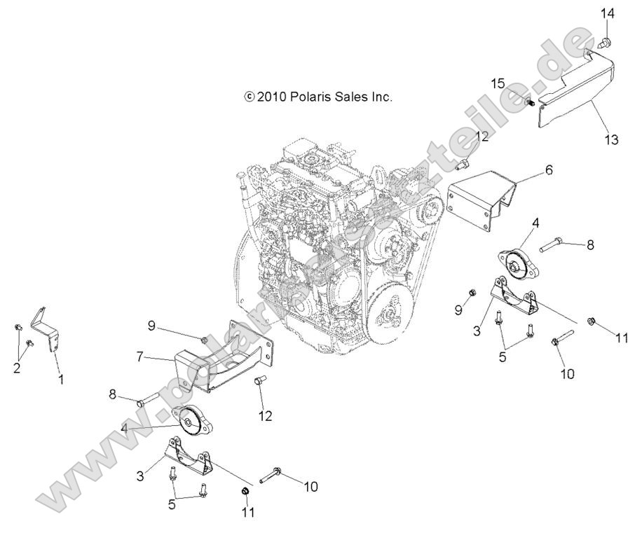 Engine, Mounting