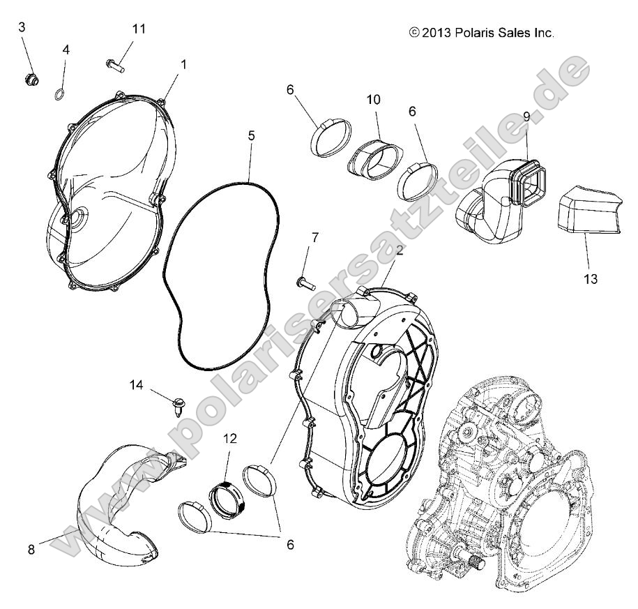 Body, Clutch Cover Body, Clutch Cover