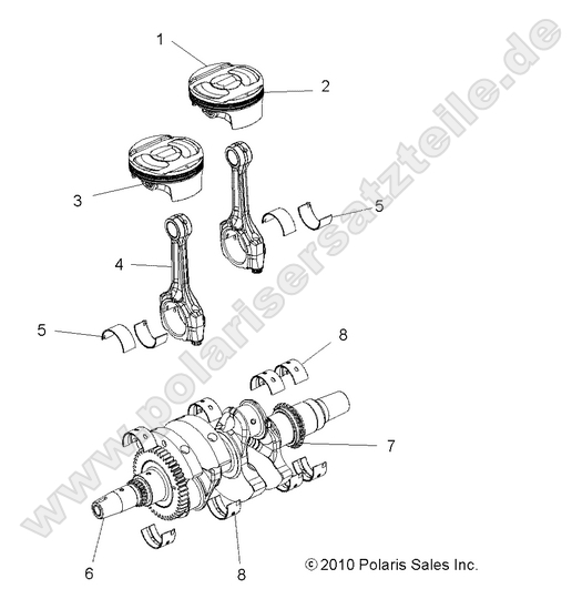 ENGINE, CRANKSHAFT and PISTON ENGINE, CRANKSHAFT and PISTON