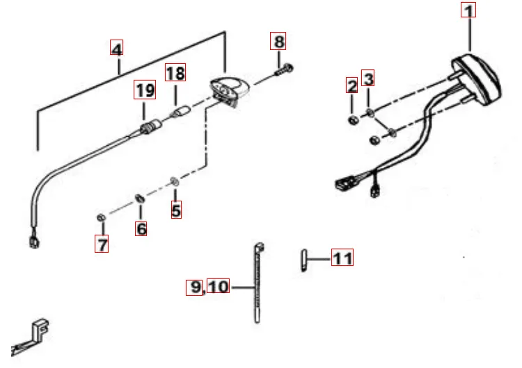 Rücklicht ohne Nebelschlussleuchte