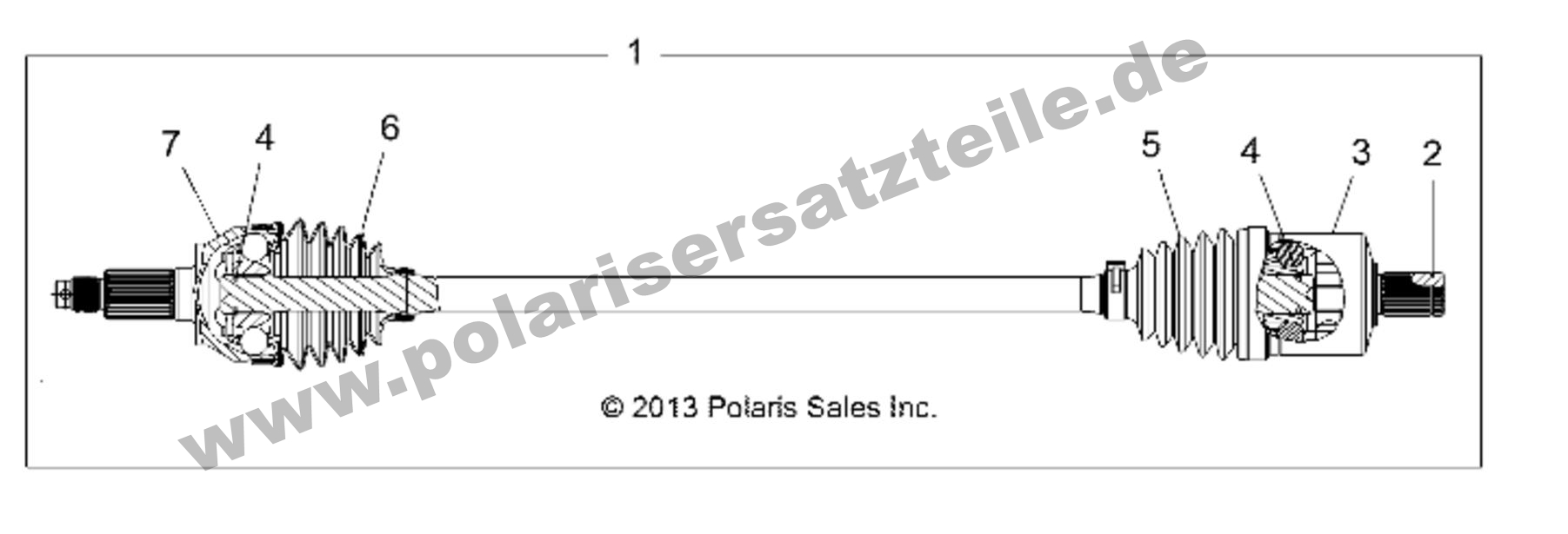 DRIVE TRAIN, FRONT HALF SHAFT DRIVE TRAIN, FRONT HALF SHAFT