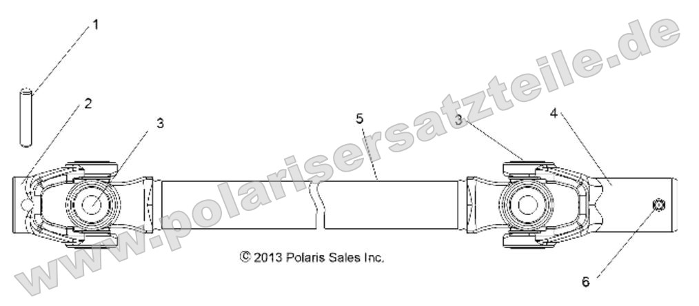 Drive Train, Front Prop Shaft Drive Train, Front Prop Shaft
