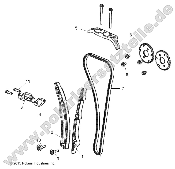 Engine, Cam Chain and Tensioner