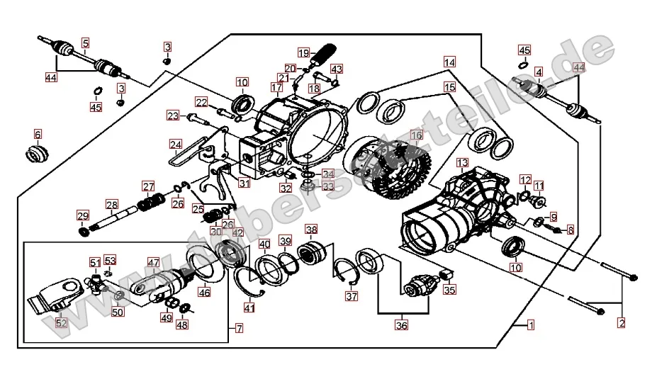 Differenzial vorne Differenzial vorne