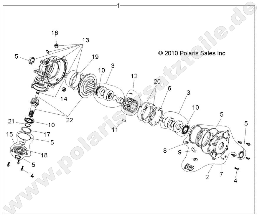 DRIVE TRAIN, FRONT GEARCASE DRIVE TRAIN, FRONT GEARCASE