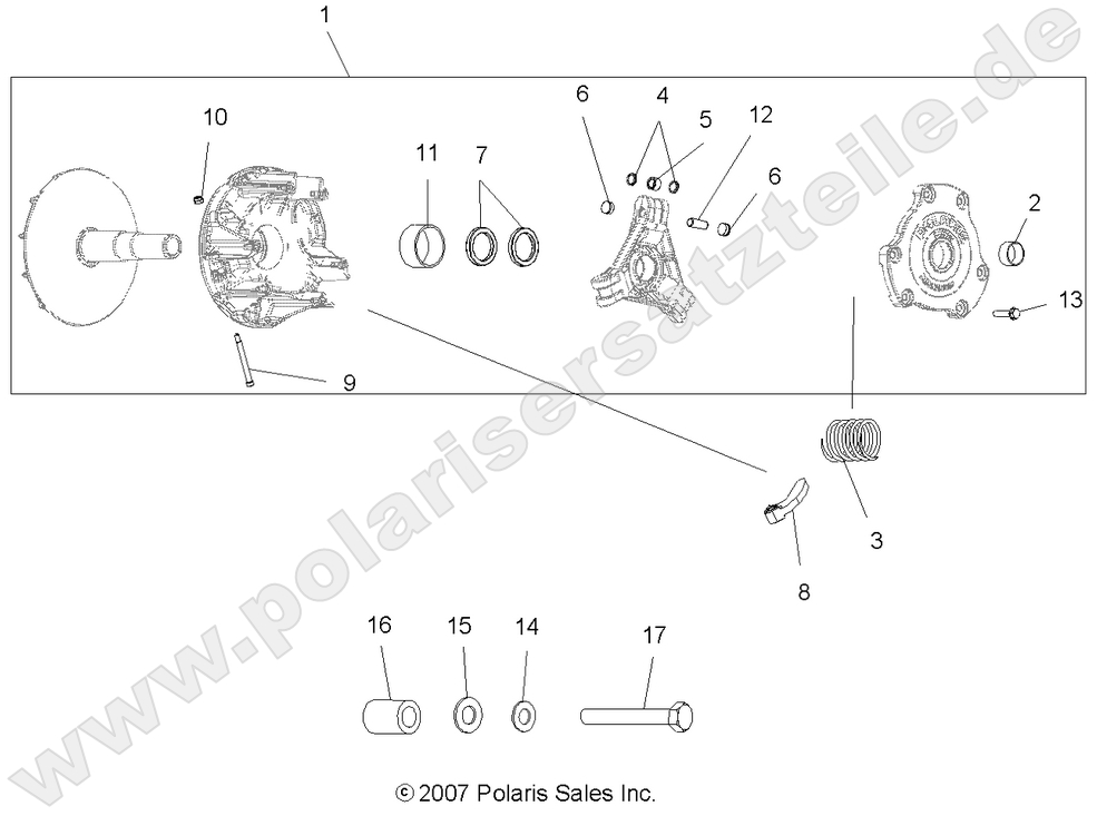 DRIVE TRAIN, PRIMARY CLUTCH