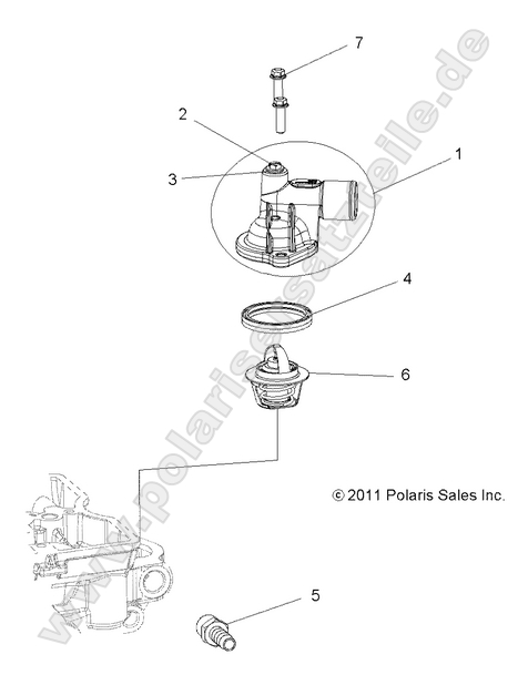 ENGINE, THERMOSTAT and COVER ENGINE, THERMOSTAT and COVER