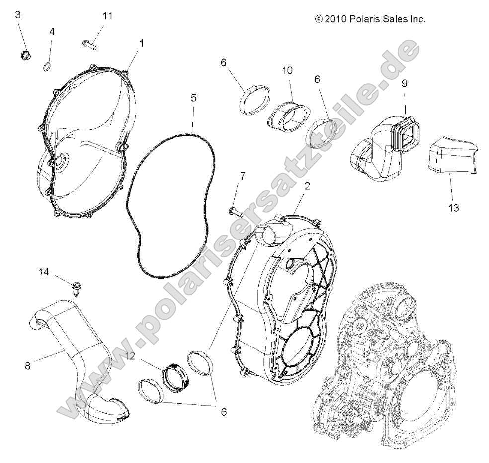 Body, Clutch Cover Body, Clutch Cover