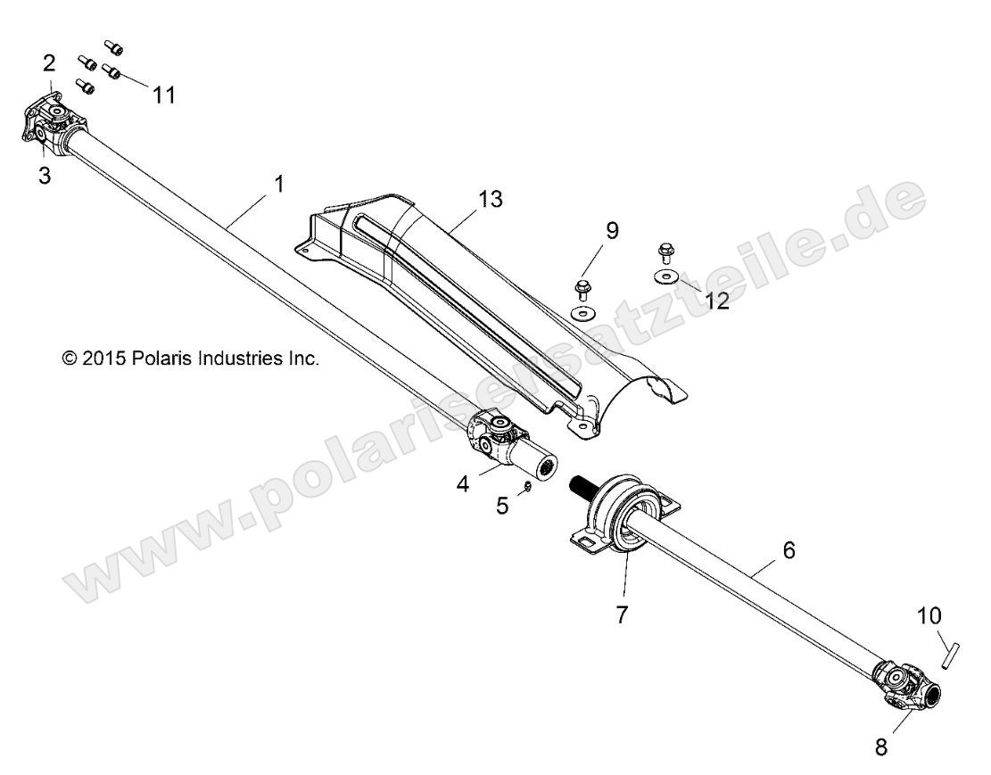 DRIVE TRAIN, FRONT PROP SHAFT DRIVE TRAIN, FRONT PROP SHAFT
