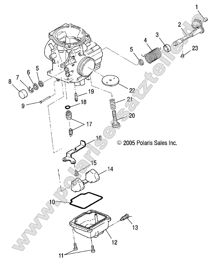 Engine, Carburetor, Lower