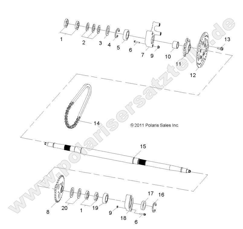 WHEELS, REAR AXLE WHEELS, REAR AXLE