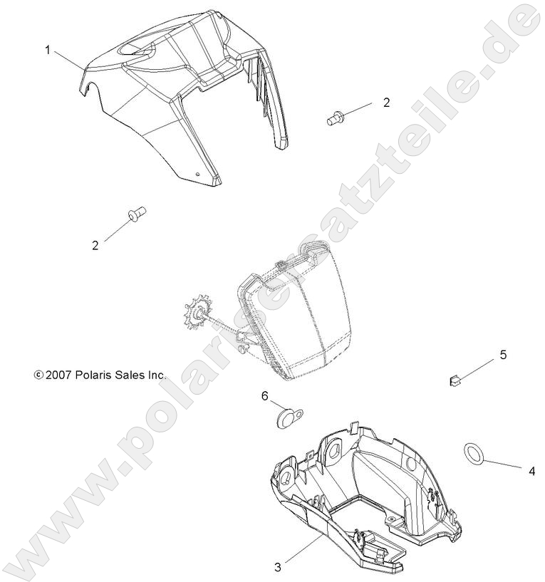 BODY, HEADLIGHT POD BODY, HEADLIGHT POD