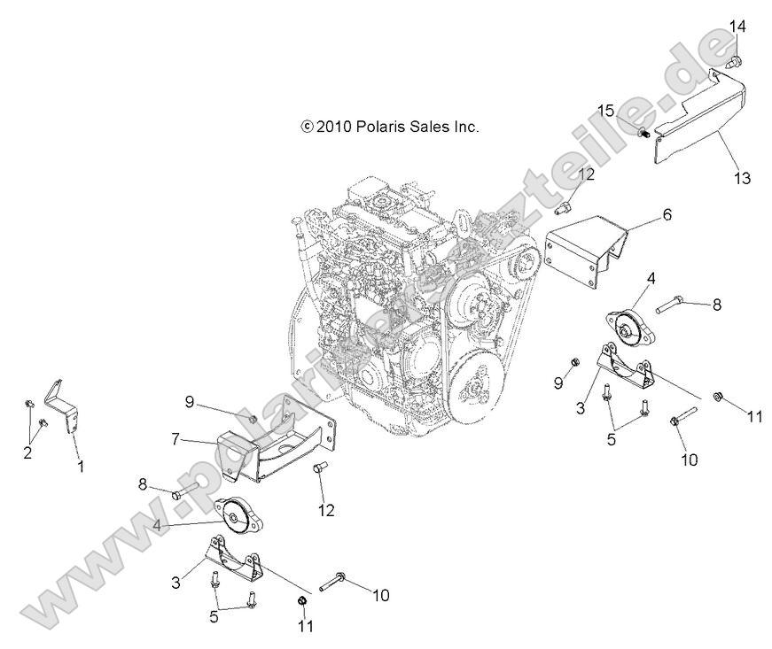 Engine, Mounting