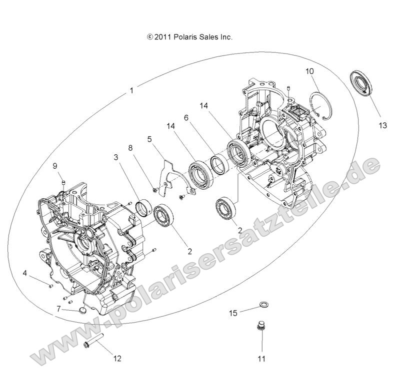 ENGINE, CRANKCASE ENGINE, CRANKCASE