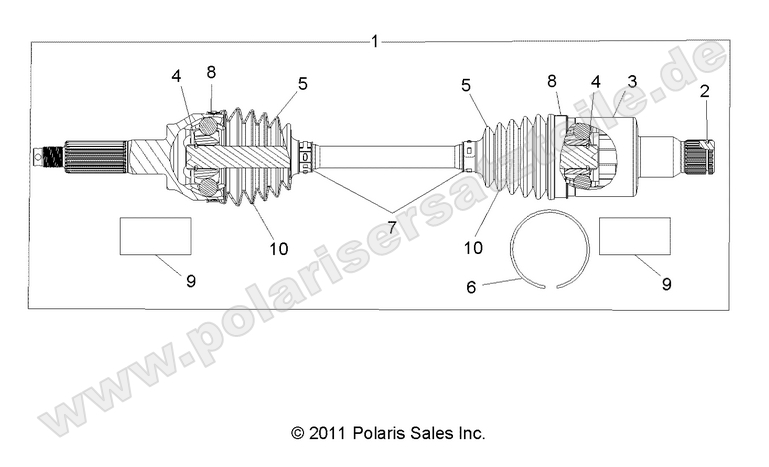 DRIVE TRAIN, REAR HALF SHAFT DRIVE TRAIN, REAR HALF SHAFT