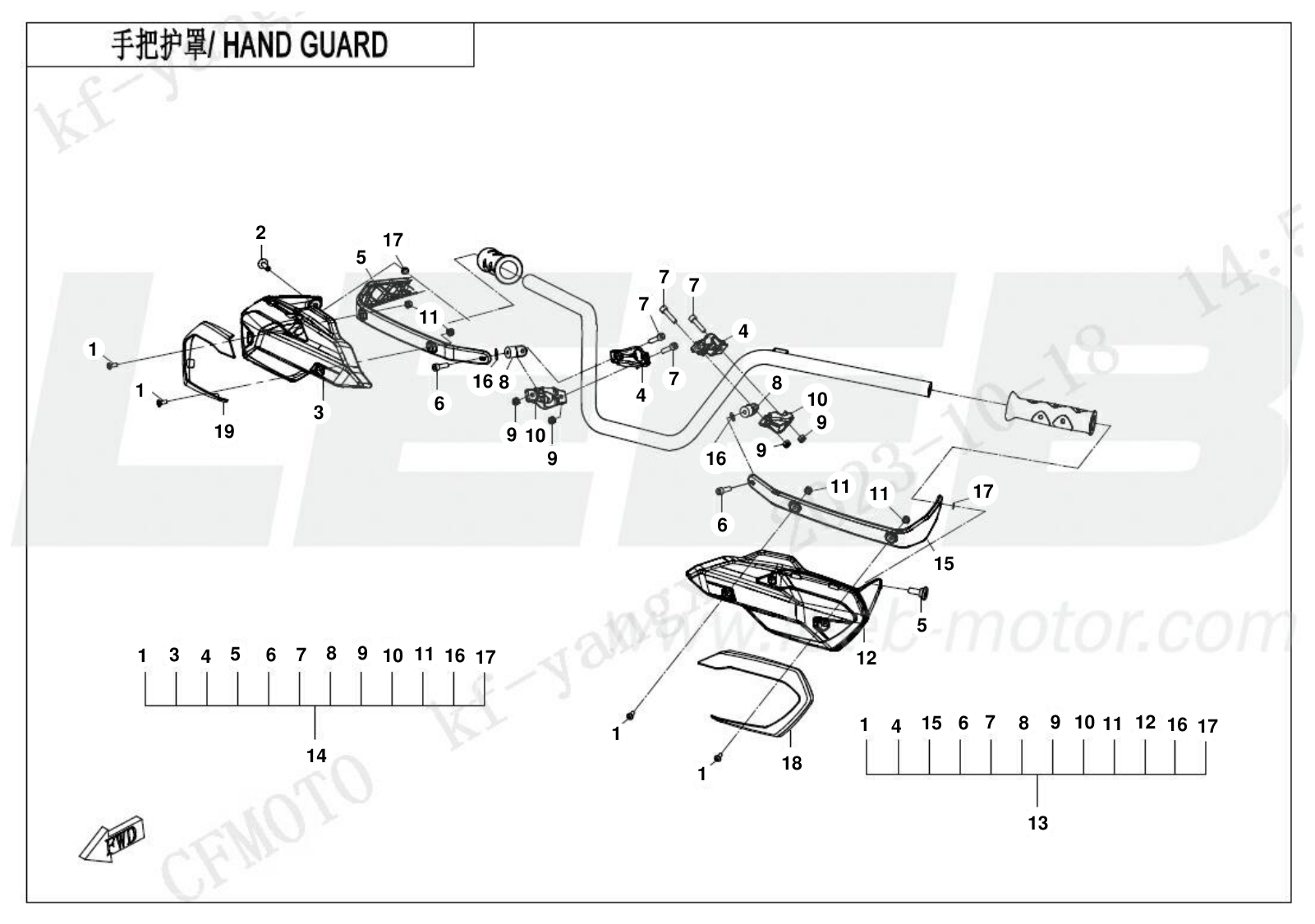 F10-3 HAND GUARD F10-3 HAND GUARD