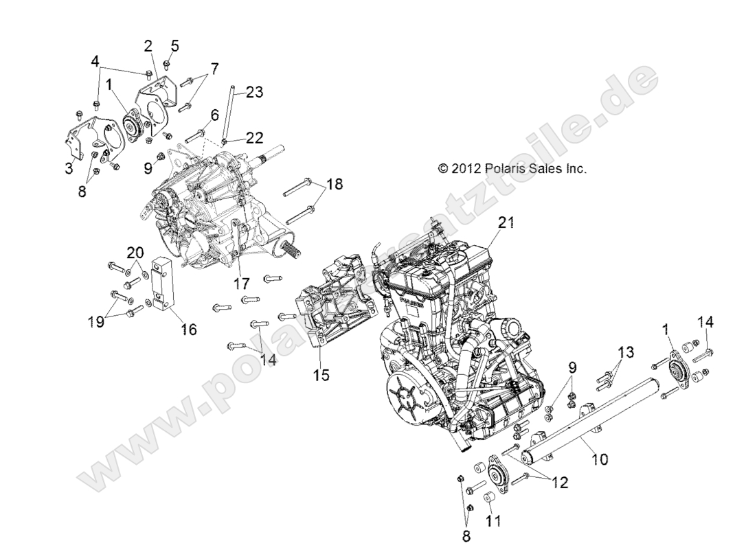 ENGINE, TRANSMISSION MOUNTING ENGINE, TRANSMISSION MOUNTING