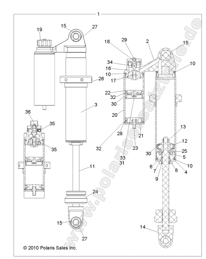 SUSPENSION, FRONT SHOCK SUSPENSION, FRONT SHOCK