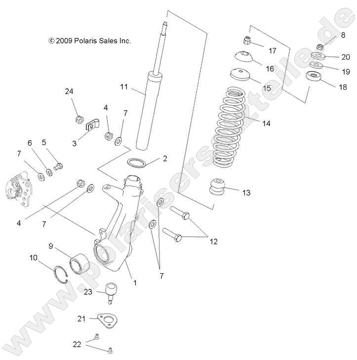 SUSPENSION, FRONT STRUT SUSPENSION, FRONT STRUT