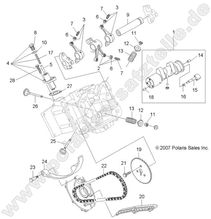 ENGINE, VALVES and CAMSHAFT