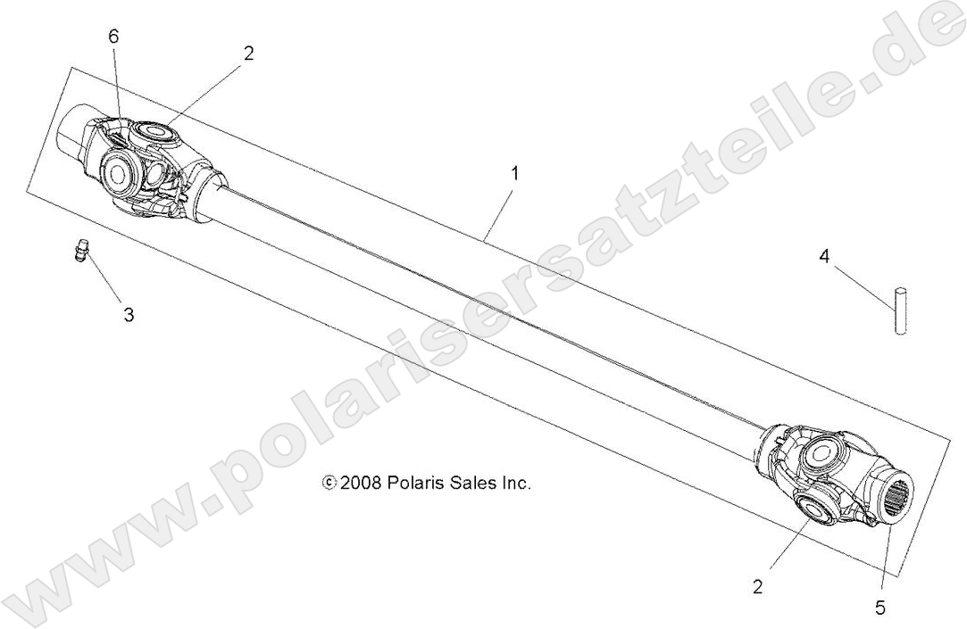 DRIVE TRAIN, PROP SHAFT, FRONT DRIVE TRAIN, PROP SHAFT, FRONT