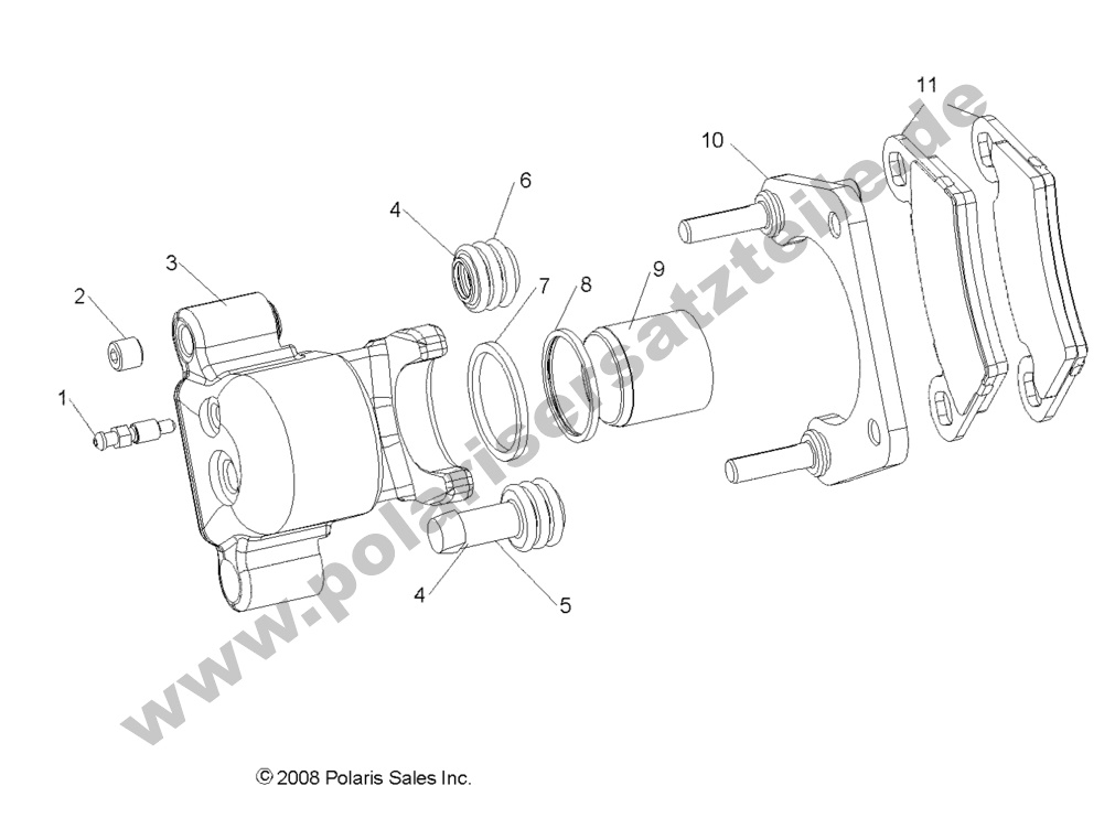 BRAKES, REAR CALIPER BRAKES, REAR CALIPER