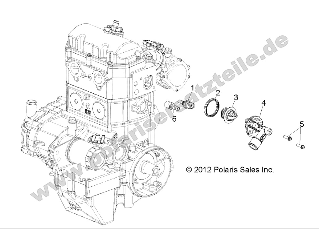ENGINE, THERMOSTAT ENGINE, THERMOSTAT