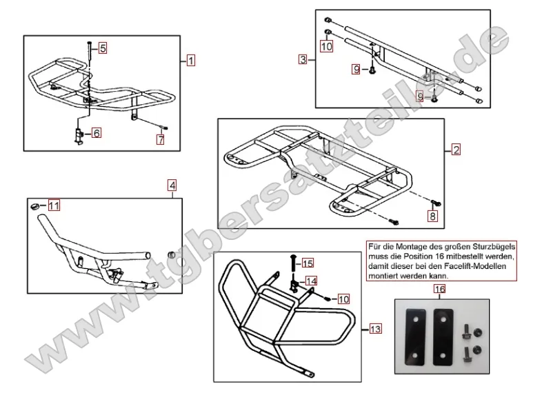 Gepäckträger vorne und hinten