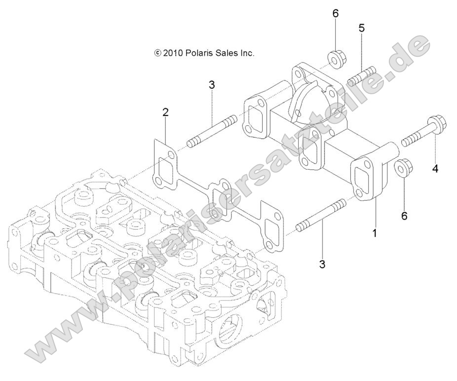 Engine, Exhaust Manifold Engine, Exhaust Manifold