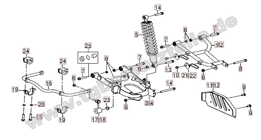 Federbein hinten Federbein hinten