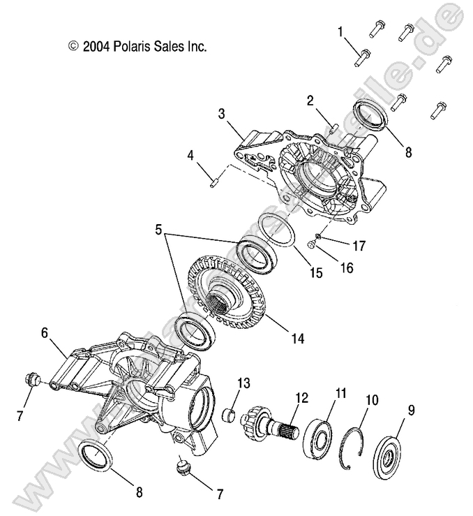 GEARCASE, REAR GEARCASE, REAR
